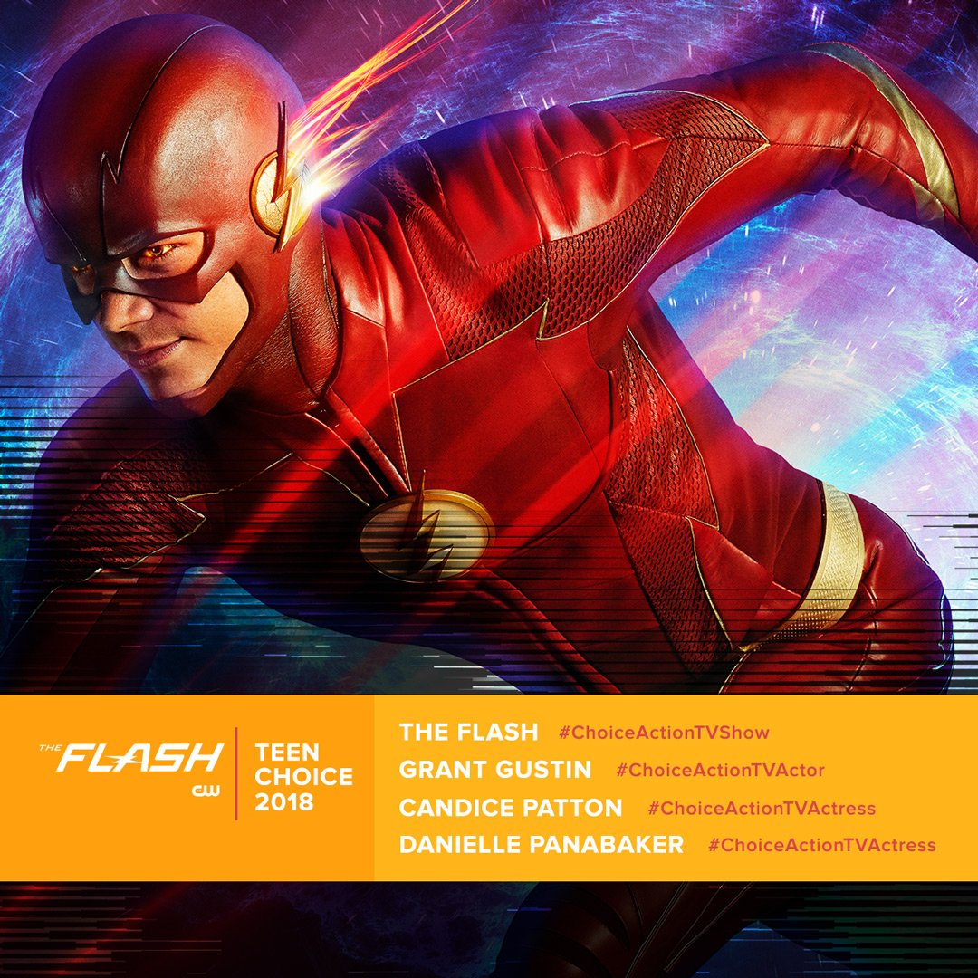 Good news travels fast. Vote for all their #TeenChoice nominations!
<a href="/CW_TheFlash/">The Flash</a> for #ChoiceActionTVshow 
<a href="/grantgust/">Grant Gustin</a> for #ChoiceActionTVActor 
<a href="/candicekp/">Candice Patton</a> for #ChoiceActionTVActress 
<a href="/dpanabaker/">Danielle Panabaker</a> for #ChoiceActionTVActress