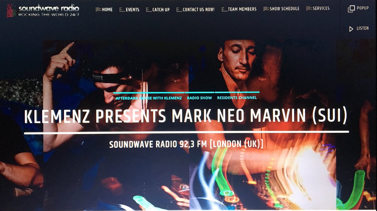 MarkNeoMarvin's tweet photo. Start at 24:00 my mix for you on Radio SoundWave - London https://t.co/i5bmw89lrA