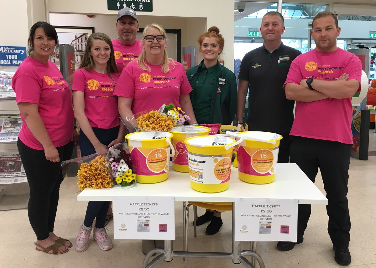 CFACTeamPage's tweet photo. Huge thanks to Morrisons for hosting us. Overwhelmed by the generosity of the https://t.co/BvGP1sxC2L raised through donations and the purchase of raffle tickets was an astonishing £636.30! #braintumourresearch  #fundthefight #caneoingforacure #Morrisons https://t.co/0rC5CwgGa0