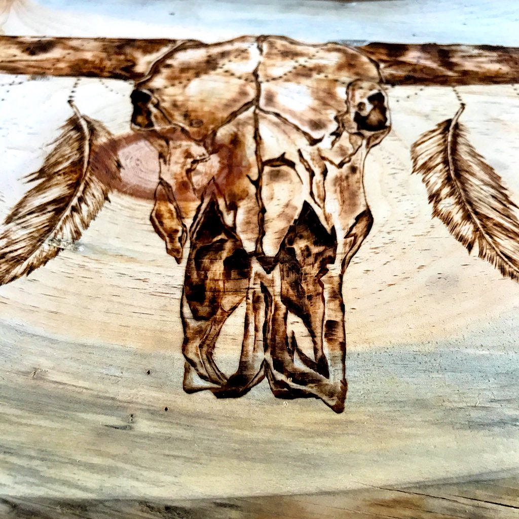 Bad Ass Bull Skull Decor etsy.com/listing/620882… #etsy #etsyshop #etsy #animal #badassart #art #birthday #celestial #boho #giftforwomen #GiftsforHer #handcrafted #western #woodworking #RusticDecor #shopping #giftsfordad #decoration #decor #homedecor #home #unique