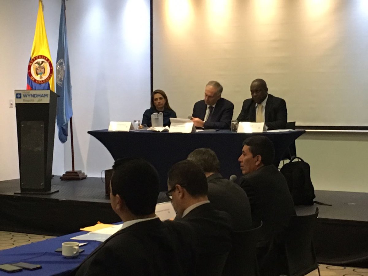 CIM_Meta's tweet photo. Conversatorio con las Naciones Unidas @UN y organismos multilaterales sobre las expectativas del proceso de reincorporación, invitados especiales @CIM_Meta y comité intergremial de Antioquia. https://t.co/rst8Dw4dey