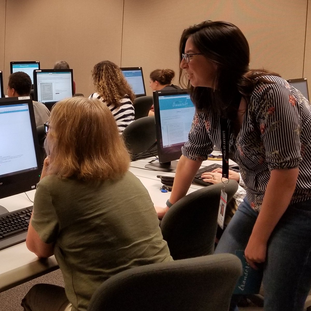 We're in the midst of a transcribe-a-thon with <a href="/HandsOnRVA/">HandsOnRVA</a> volunteers--a great way to get started on #LVAtranscribe! #volunteers #RVA #History