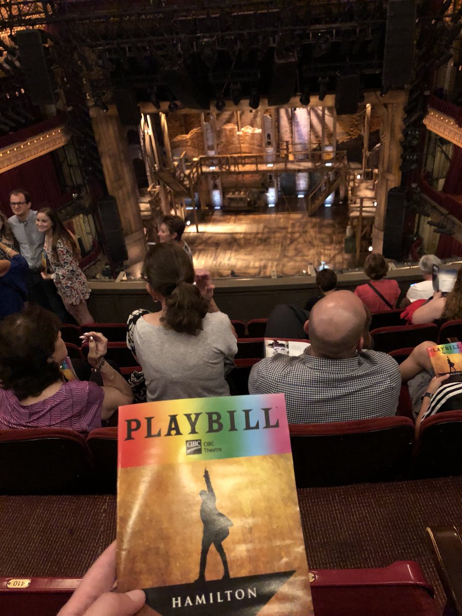 EducatorEmily11's tweet photo. Two. Years. Of. Waiting. Comes. To. An. End. #hamilton #chicago #amazing #onlycriedthreetimes #success https://t.co/xVHYbmK4Vv