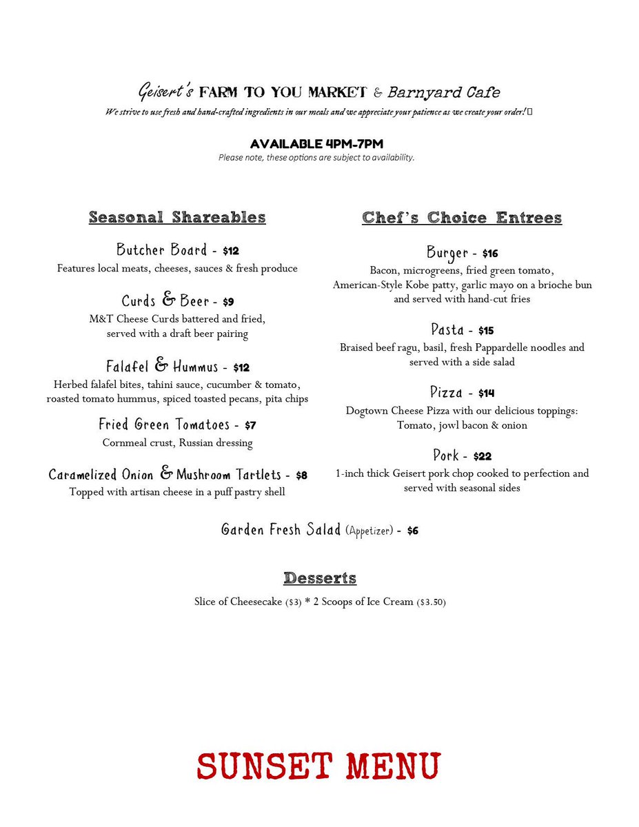 FarmToYouMarket's tweet photo. Check out the sunset menu and new bar #drinklocal #eatlocal #slowfoodstl https://t.co/d30qI1ccSG