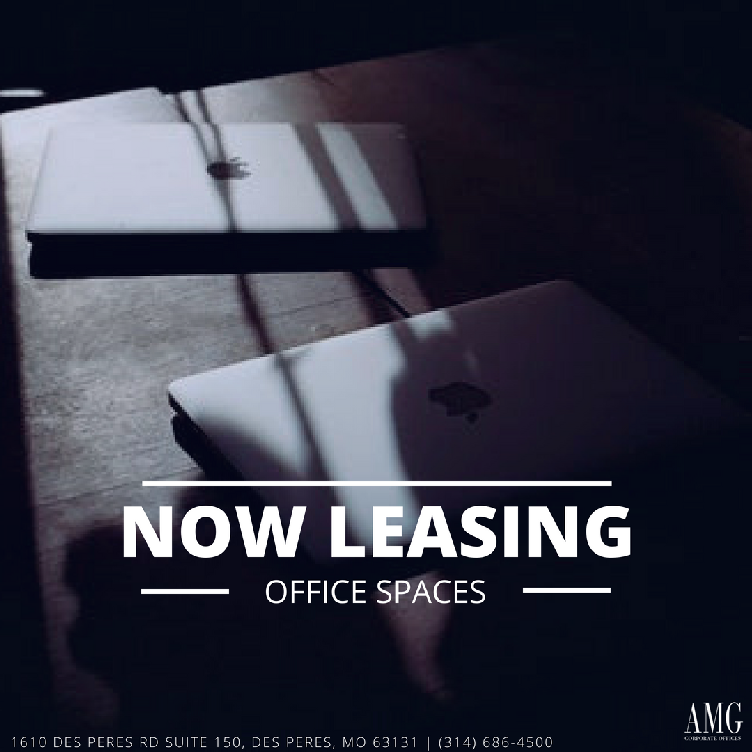 AMG Corporate Offices in Des Peres currently has available offices! Whether you're looking for space to use regularly or occasionally, we have what you need.