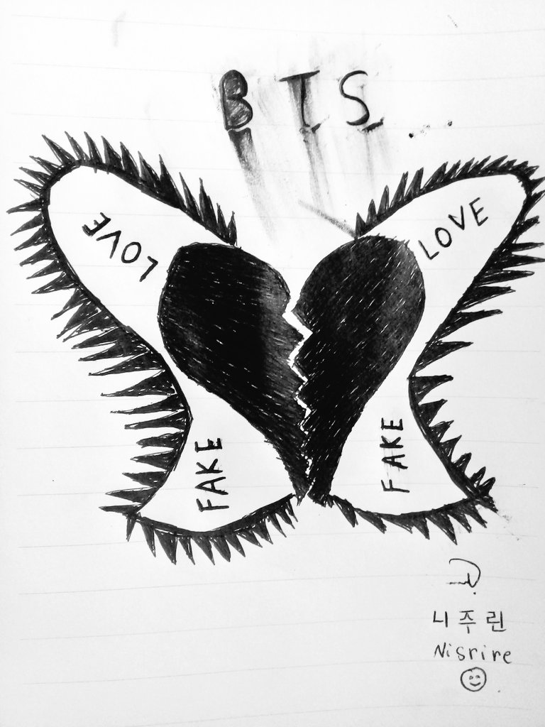 jknsrn7's tweet photo. #FAKELOVECreate i'm not an expert in drawing but i tried to do something creativeβ€morrocanarmyβ€ππ²π¦π @bts_twt @bts_morroco https://t.co/M62Ua7LeWr