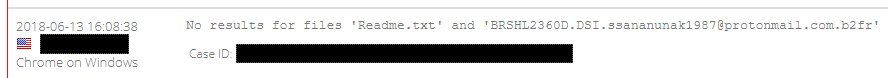 demonslay335's tweet photo. Spotted another variant of #B2DR #Ransomware on ID Ransomware. Extension ".ssananunak1987@protonmail.com.b2fr", note "Readme.txt" - https://t.co/Qv9vTlkhDv https://t.co/QdyiwdUsYs