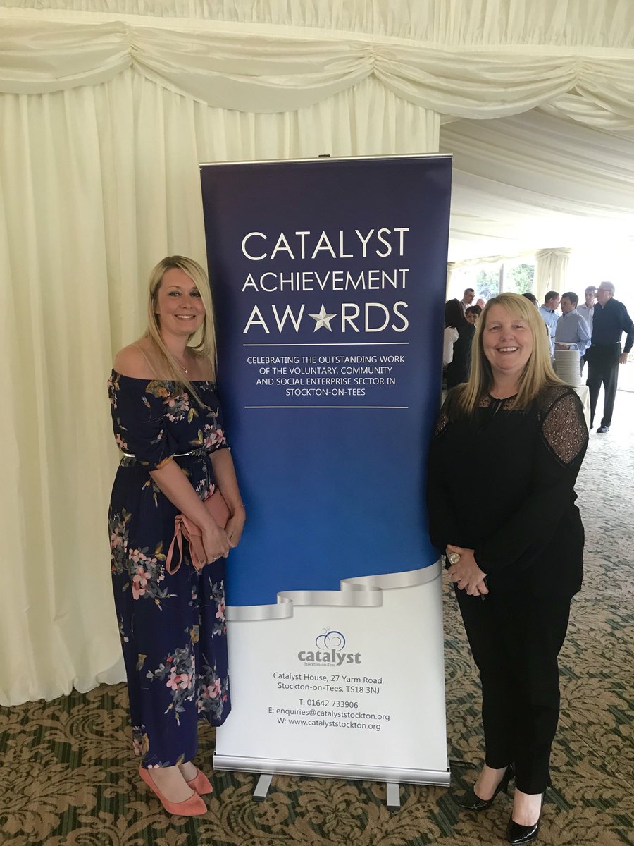 Vision25CIO's tweet photo. Fantastic night @CatalystComms Awards tonight. Well done to the brilliant @StocktonSOUP and @LabyrinthHCHQ) @jkclub Charltons Pond @teesbarrageparkrun #CatalystAA18 https://t.co/eEOpsSQCoM