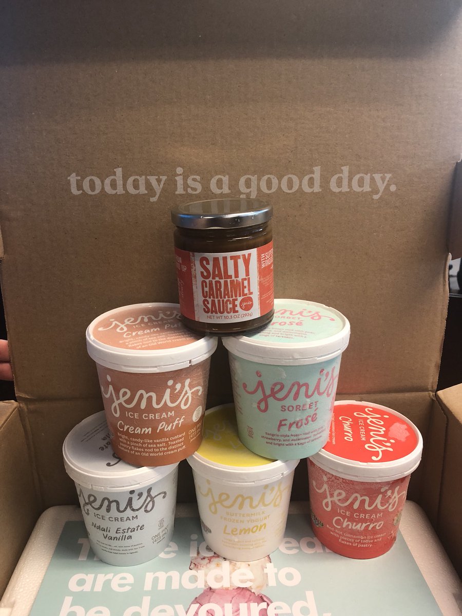 Quentalto's tweet photo. Bringing in some @jenisicecreams for part of the @ShipperHQ team that held it down while we were at #irce2018 last week! #BestIceCreamEver https://t.co/Uo3hOCkf4M