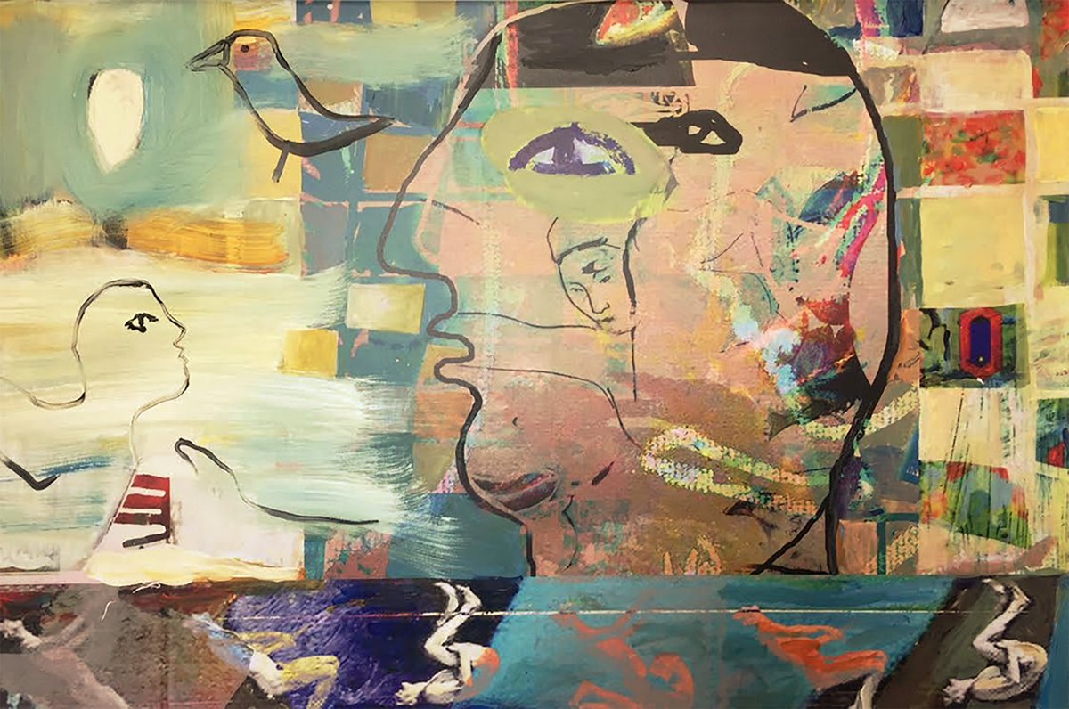 Jelena Lukic is one of 9 makers/artists exhibiting at The Woodyard Group 14/15 - 21/22 July. 38 Cheddars Lane CB5 8LD - no.41 in the guide "I work from imagination. Stories unfold &amp; communicate through mixed media; digital, acrylic &amp; collage." #CamOpenStudios #COS2018 #Cambridge