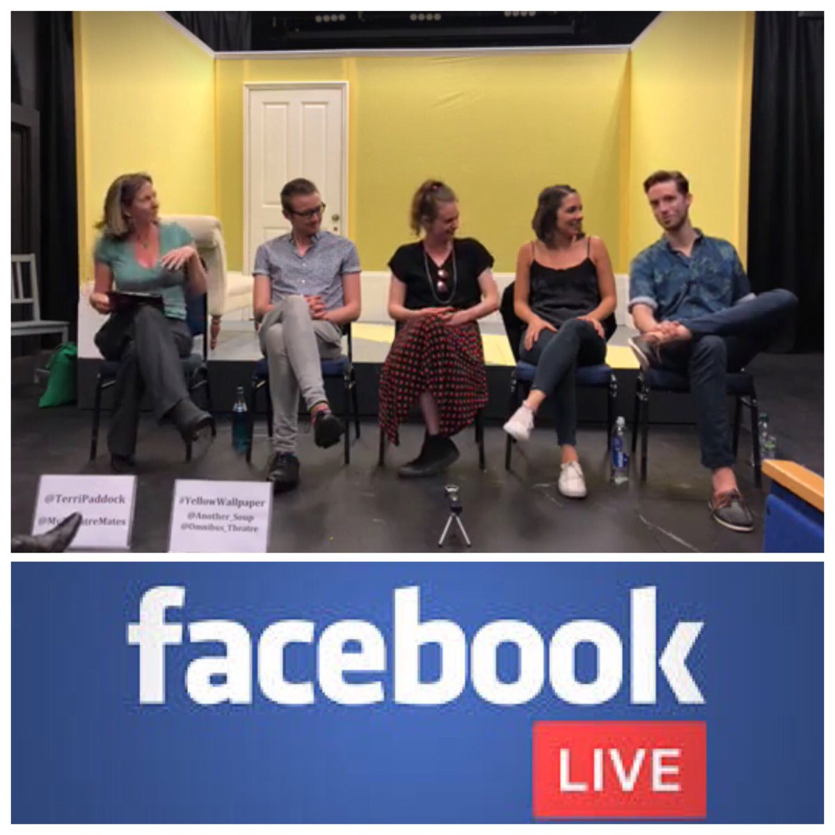 TerriPaddock's tweet photo. Watch my full #FBLive stream from tonight’s #YellowWallpaper post-show Q&amp;A at @Omnibus_Theatre here: https://t.co/swdNSsl5eL 

#feminism #GothicHorror #mentalhealth #postnataldepression #gaslighting #MeToo &amp; so much more! Thanks to all at @Another_Soup for a great event. Pls RT! https://t.co/RjBLayfJbA