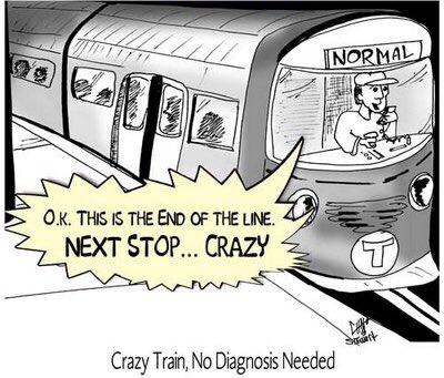 Everyone off the crazy train to guiltsville! 

Next stop?