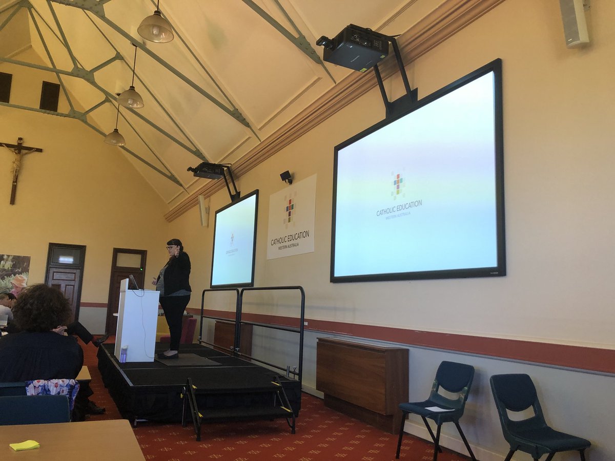 jenbead's tweet image. And now our secondary people. Thanks to @XpatEducator and @clarerosman for telling us about their classroom journey #CEWA #amazingeducators