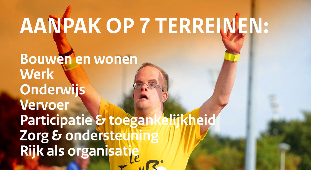 Merkbaar minder drempels, op alle terreinen van het leven. Oók voor mensen met een #beperking moet onze samenleving toegankelijk zijn. Lees onze gezamenlijke aanpak in het programma ‘Onbeperkt Meedoen’ > bit.ly/2HMSh2m #OnbeperktMeedoen #InclusieveSamenleving #VNverdrag