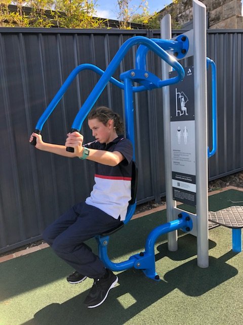 OLMCBurraneer's tweet image. Keeping fit at Burraneer Park and using our fitness equipment during a cool winter&apos;s day #olmcpdhpe #fitness #keepactive #girlsmakeyourmove #cardio #strength