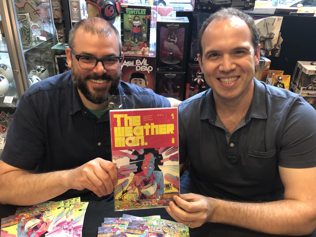 WM_Comic's tweet photo. 🚨CONTEST TIME!🚨

To celebrate the release of THE WEATHERMAN #1 we are giving away ONE PERSONALIZED SIGNED COPY of The Weatherman to a lucky fan on Twitter! 

Simply RT this post to enter. Good luck, #WeatherFam! https://t.co/JIkdaPmere