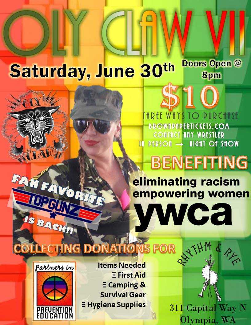 YWCA_Of_Olympia's tweet image. So this is HAPPENING!  @olyclaw is hosting their next bout on Saturday, June 30 and YWCA is the recipient of funds raised!  YOU IN?