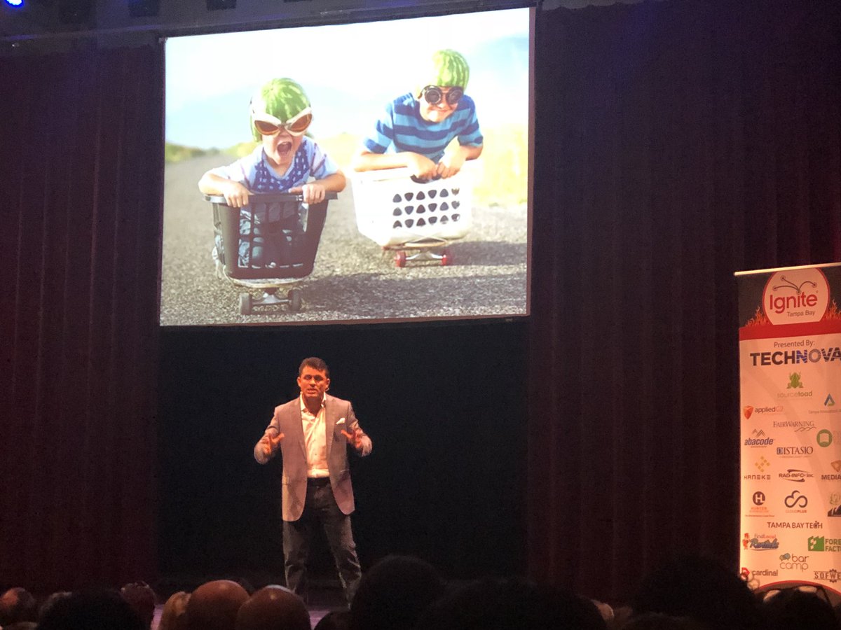 PhilGerb's tweet photo. “Your next mistake is right around the corner. Embrace it and move forward.” Solid stuff #igniteTPA https://t.co/PmPGWY0IQt