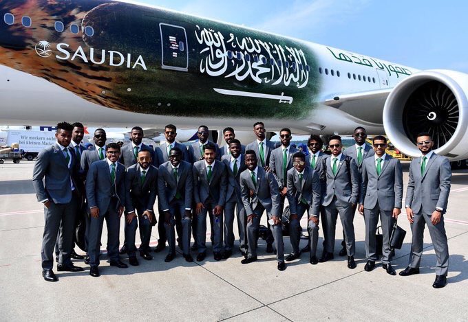 حظ موفق للمنتخب السعودي 🇸🇦 في مباراة افتتاح كأس العالم في روسيا  #بالتوفيق_لمنتخبنا_السعودي