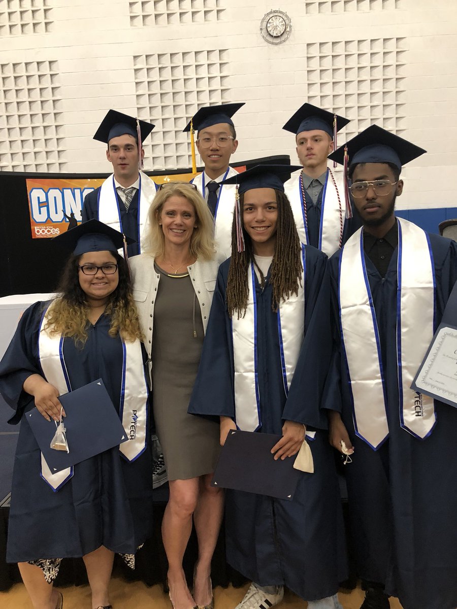<a href="/BinghamtonCSD/">Binghamton CSD</a> The P-TECH students celebrate Binghamton HS’s first graduating class tonight, each with 30 college credits or more! College bound and more than college ready!!#BPatriotProud