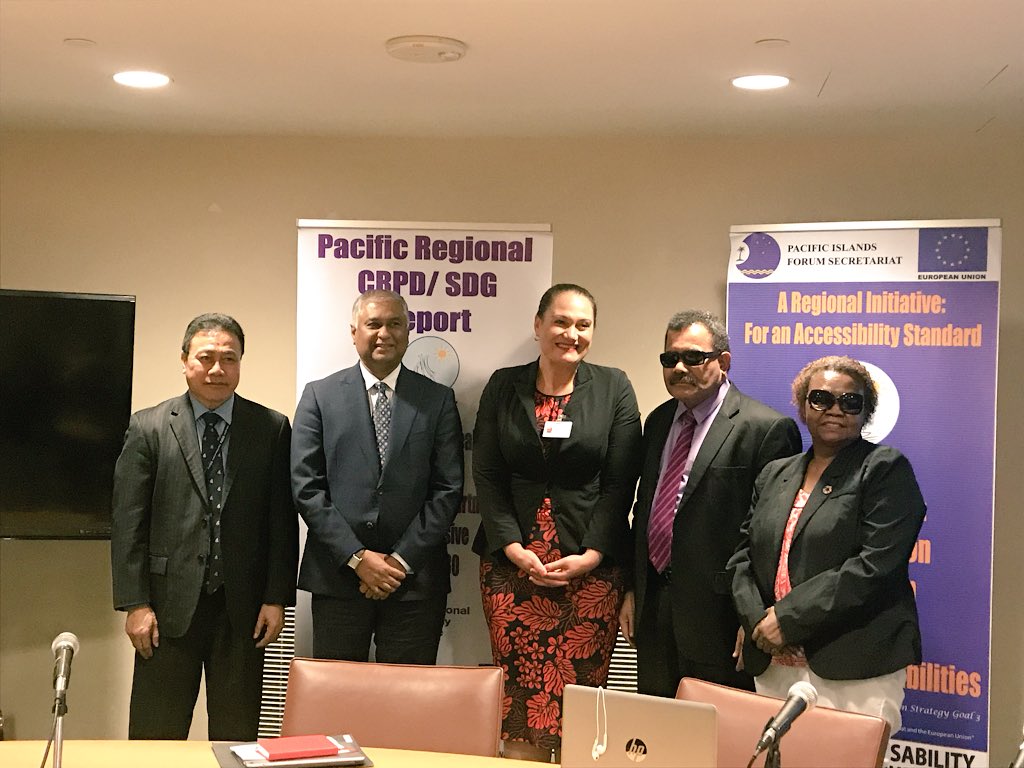 FijiMissionUN's tweet photo. Using UN norms to guide national law and practice,  climate change and disability, innovative financing for disability and inclusion across SDG’s  - why not disability and inclusion bond? #CRPD #COSP11 #SDGs #UN #PIFS #PacificDisabilityForum #AusAid #IDA https://t.co/dMmXgbxGTE