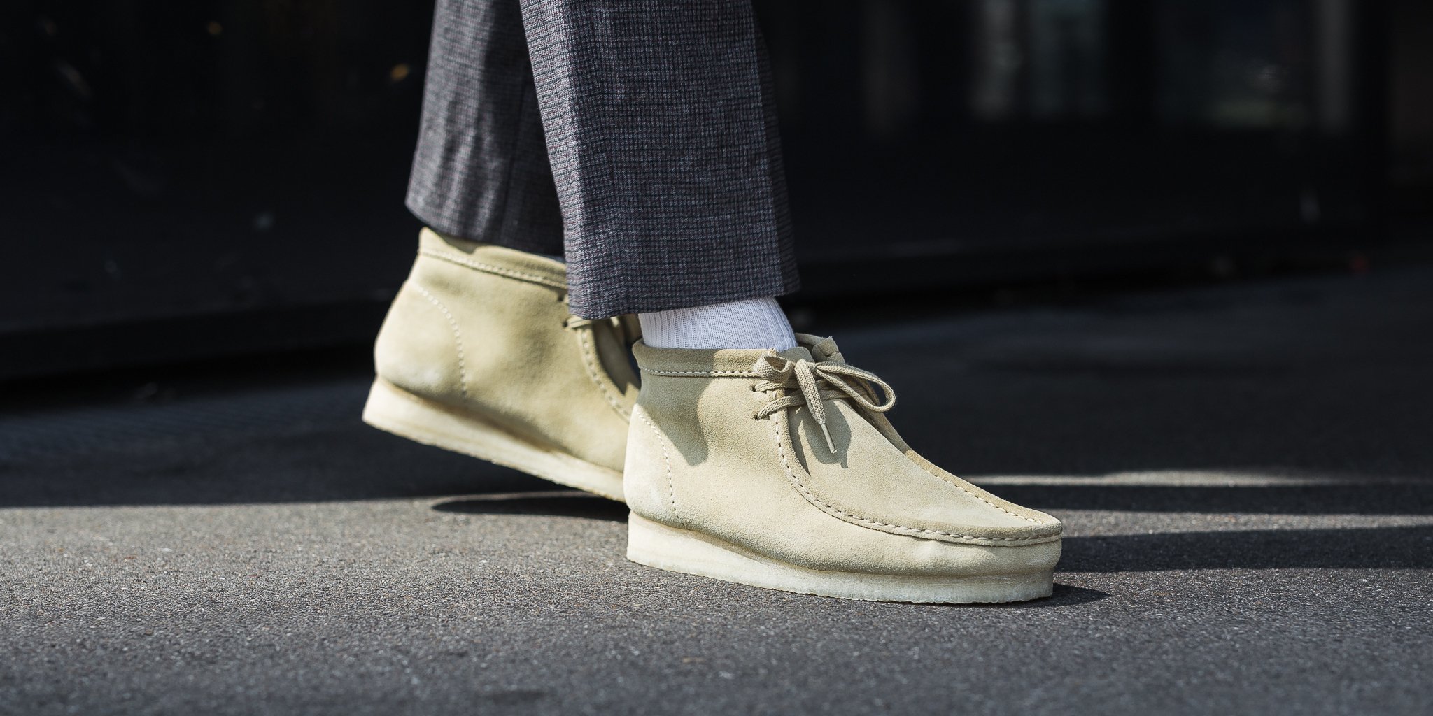 wallabee boot maple suede