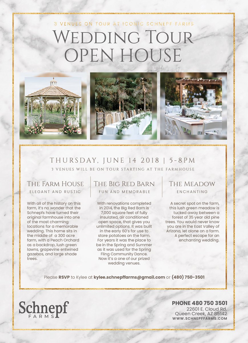 Schnepf Farms On Twitter Wedding Open House Tomorrow Meet