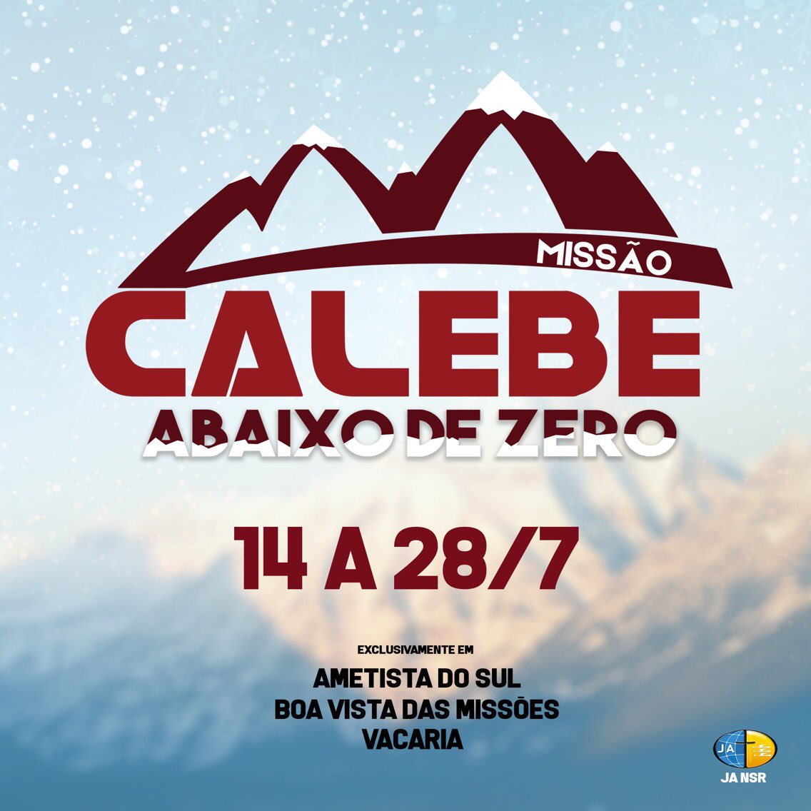 <a href="/adventistasnsr/">Adventistas Norte Sul-Rio-Grandense</a> <a href="/MissaoCALEBE/">Missão Calebe</a> <a href="/elmarborges/">Elmar Borges</a>