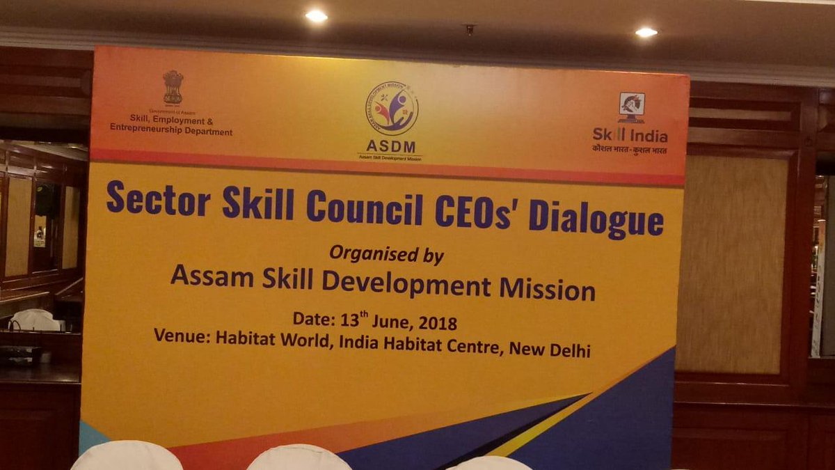 aeroavssc's tweet photo. @asdm_social Assam Skill Development Mission conducted a SSC CEOs' Dialogue in New Delhi yesterday. #AASSC @aeroavssc Aerospace & Aviation SSC took part in the event. #SkillIIndia #StateEngagement https://t.co/Abd8Wauvta
