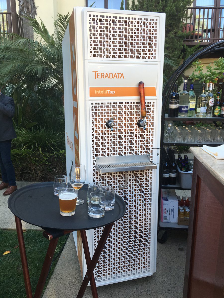 slangenfeld's tweet image. The best sign of the new @Teradata that I have seen! Well done! #intellitap #softwarenbeer #notyourfathersteradata #bigdataanalytics