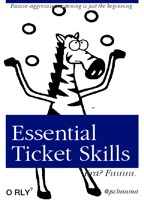 So much of our work is ticket driven, yet many of us seem to lack basic best practices and habits that could make our (ok: my) life a lot easier. So let me present a quick primer: Essential Ticket Skills - just because Jira sucks doesn't mean you have to!