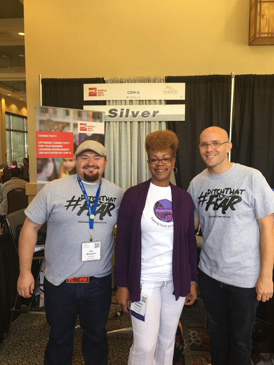 FlutterTech's tweet image. #InnEdCO18 connections are amazing 🤩🤩🤩!!! @DitchThatTxtbk @CDWCorp @T_A_Taneesha