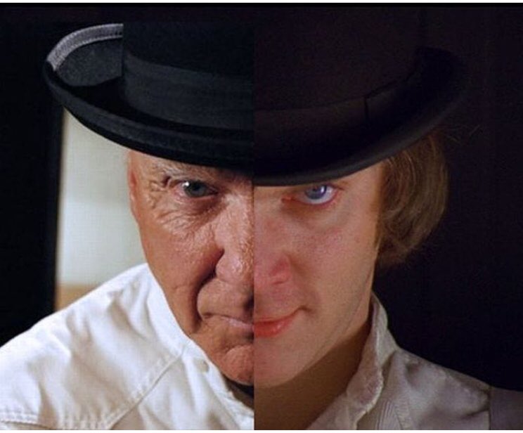 Happy birthday Malcolm McDowell//Alex D large 