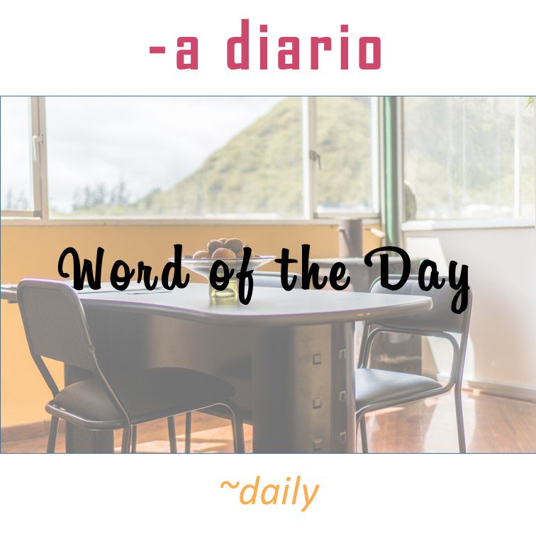Check out the Spanish Word of the Day! Comment an example sentence using this word. Let's see who is the most creative 😉🤓