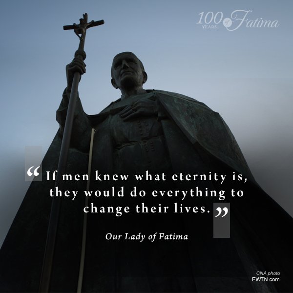 EWTN's tweet photo. #WednesdayWisdom from none other than Our Lady of #Fatima! #EWTN #Catholic #prayforus https://t.co/xJFA4iedwv https://t.co/8lXbC968hV