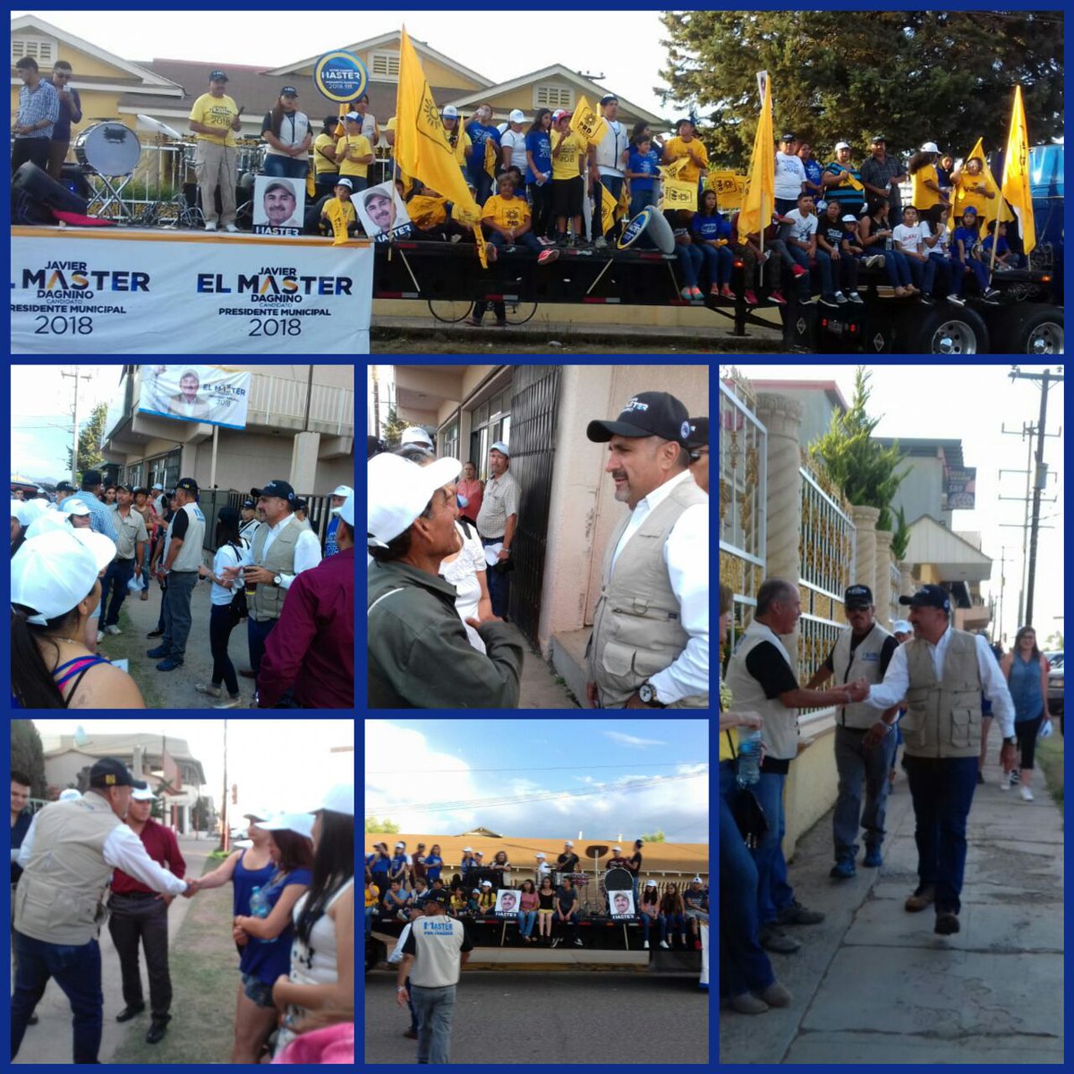 JavierDagnino's tweet photo. Estamos por Iniciar nuestro #MasterRecorrido por las Calles de Cananea! #ConLaFuerzaDeTuConfianza #VotaMaster https://t.co/19oDjDQxkh
