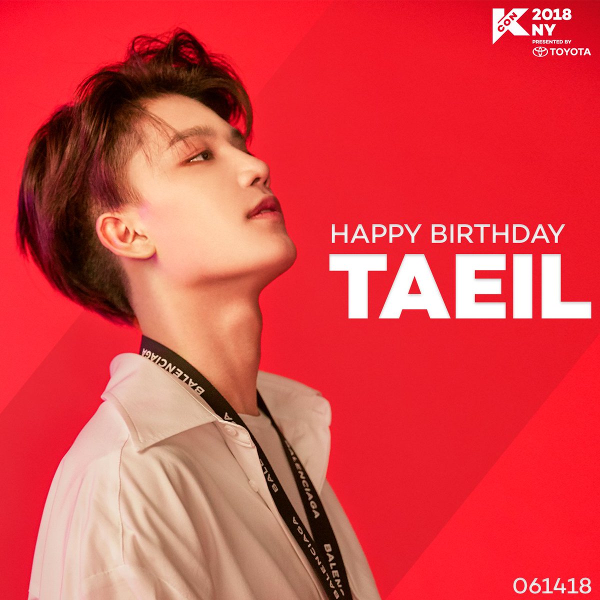 kconusa's tweet photo. Happy birthday to @NCTsmtown @NCTsmtown_127's #TAEIL! 🎂 See you soon at #KCON18NY! 💚 #HappyTaeilDay https://t.co/DHQs3bJrCA