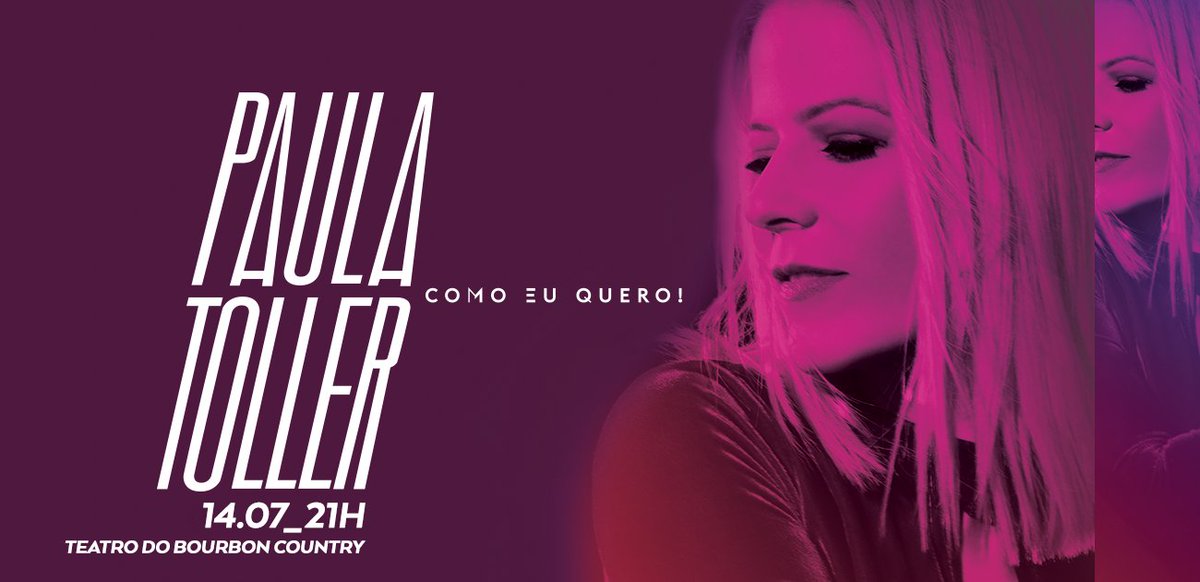 PaulaTollerProd's tweet photo. 14/07 - Porto Alegre (RS) Teatro do Bourbon Country
Ingressos: https://t.co/zGmB6MrWNn

#PaulaToller #ComoEuQuero #PaulaTollerNovoShow #PortoAlegre #bourboncounty https://t.co/ZZKBTxPhik