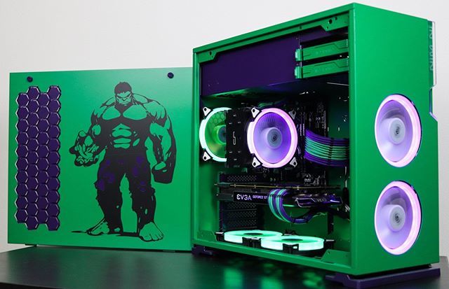 OfficialPCMR's tweet image. We are loving /u/Diabr0's Hulk themed build! What do you think? Too much, not enough, or just the right amount of Hulk goodness?