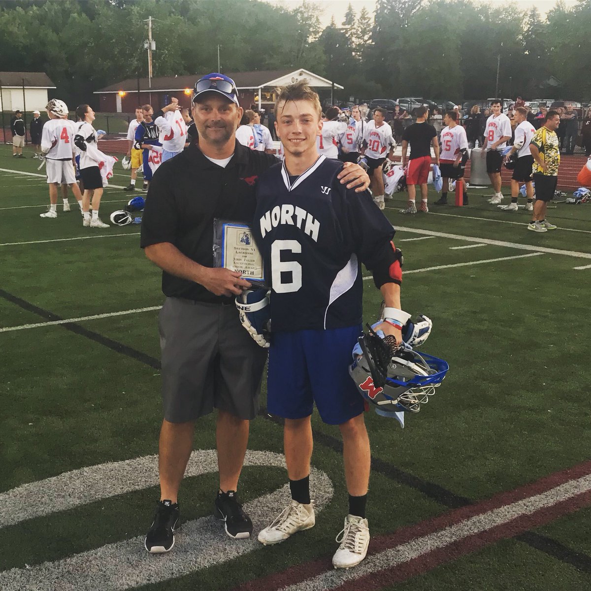 marauderslax's tweet photo. Congratulations to the North team coming back from behind to beat the South by 1. Good luck to all the young men in their future endeavors. @JustLacrosse #North #ExceptionalSeniors https://t.co/e95EWA1x9x