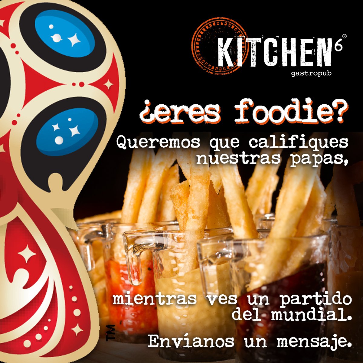 Kitchen6mx's tweet photo. ¡Alerta! Si tienes más de 2,000 seguidores en tus redes sociales, te regalaremos unas #PapasKitchen6 Si no, aún así ven, califícalas y comparte tu experiencia. #Kitchen6 #ViveElMundialEnKitchen6 https://t.co/5C1utnjb7l