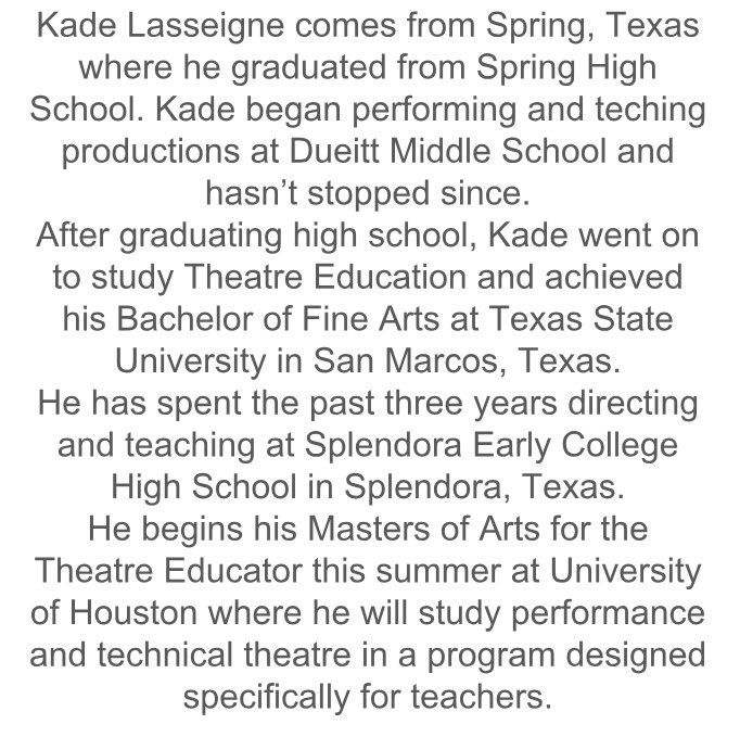 ajttheatre's tweet photo. We are so very excited and #AJTProud to introduce our new Tech Director Kade Lasseigne. Welcome to the #BestHighSchoolOnThePlanet @AkinsAISD @AkinsJournalism #IfYouBuildItTheyWillCome https://t.co/eWCl13uBjy