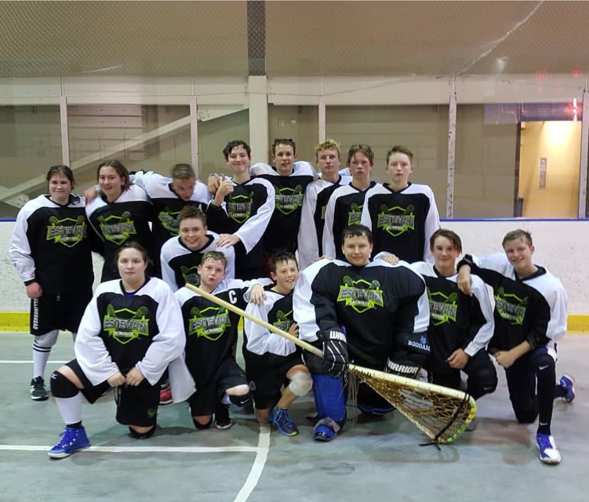 Congrats to these Estevan Bantam Voltz for securing 1st place in the league and remain undefeated! Good luck in Playoffs team ❤️#estevanproud #estevanvoltz #estevanlacrosse