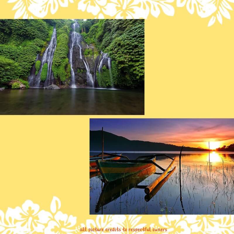 Bali also has a beautiful mountain range landscape with its forest and lake like in Bedugul. In the western highlands of Bali is the serene mountain area of Bedugul where vegetables, fruits and flowers thrive in the alpine climate.