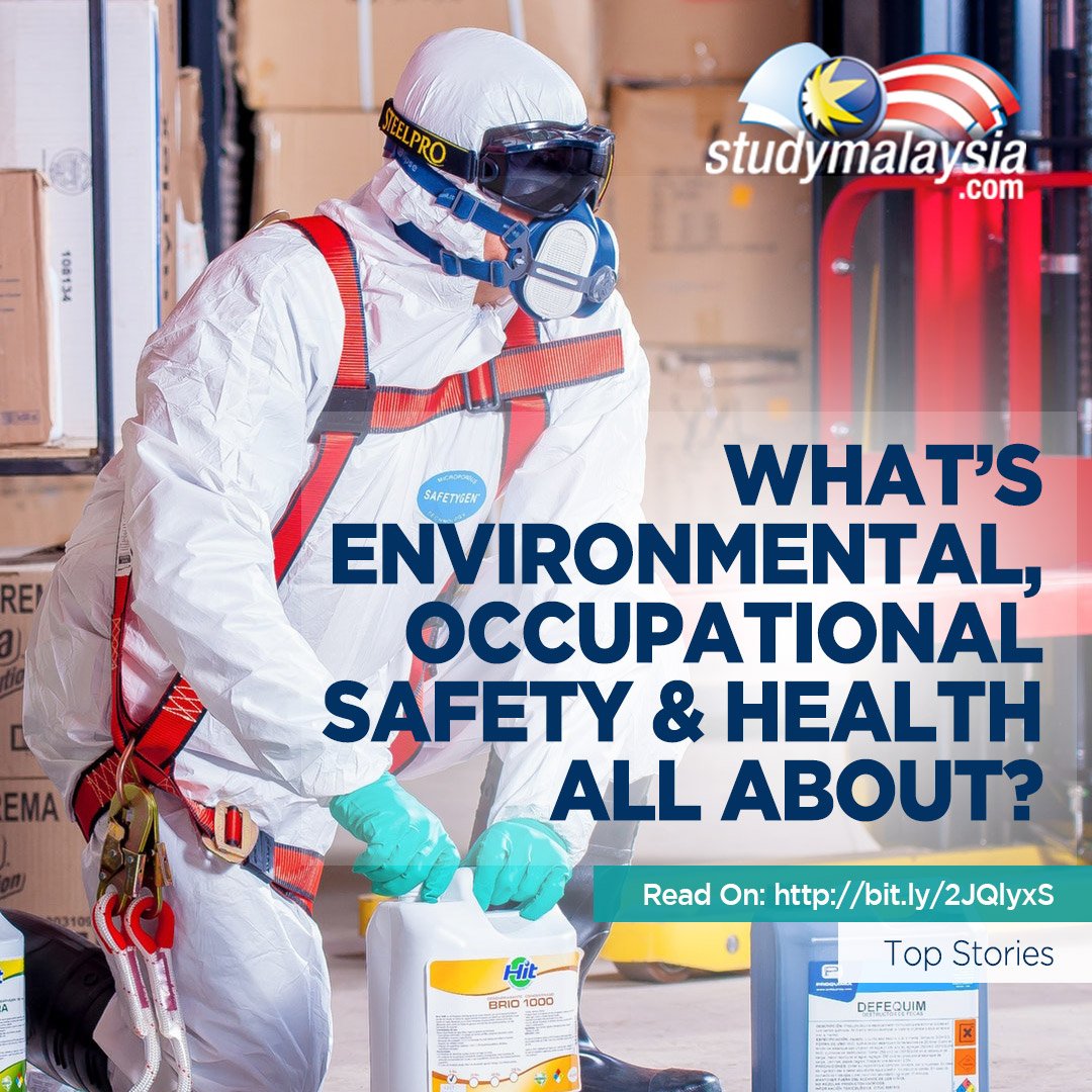 studymsia's tweet photo. What’s environmental, occupational safety and health all about?

Learn more about this field of study here - https://t.co/ZQnVu4Thag
#studymalaysia #studymsia #careerguide #fieldofstudy #Environmentalhealth #Occupationalhealth #eosh #osh https://t.co/c8DlHrYpHR