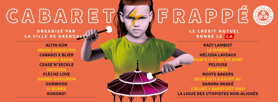 La liste des artistes du Cabaret Frappé 2018, serez-vous au rendez-vous ??! 
#CF18 #Cabaretfrappe #Grenoble #festival #ecofestival #music #openair
