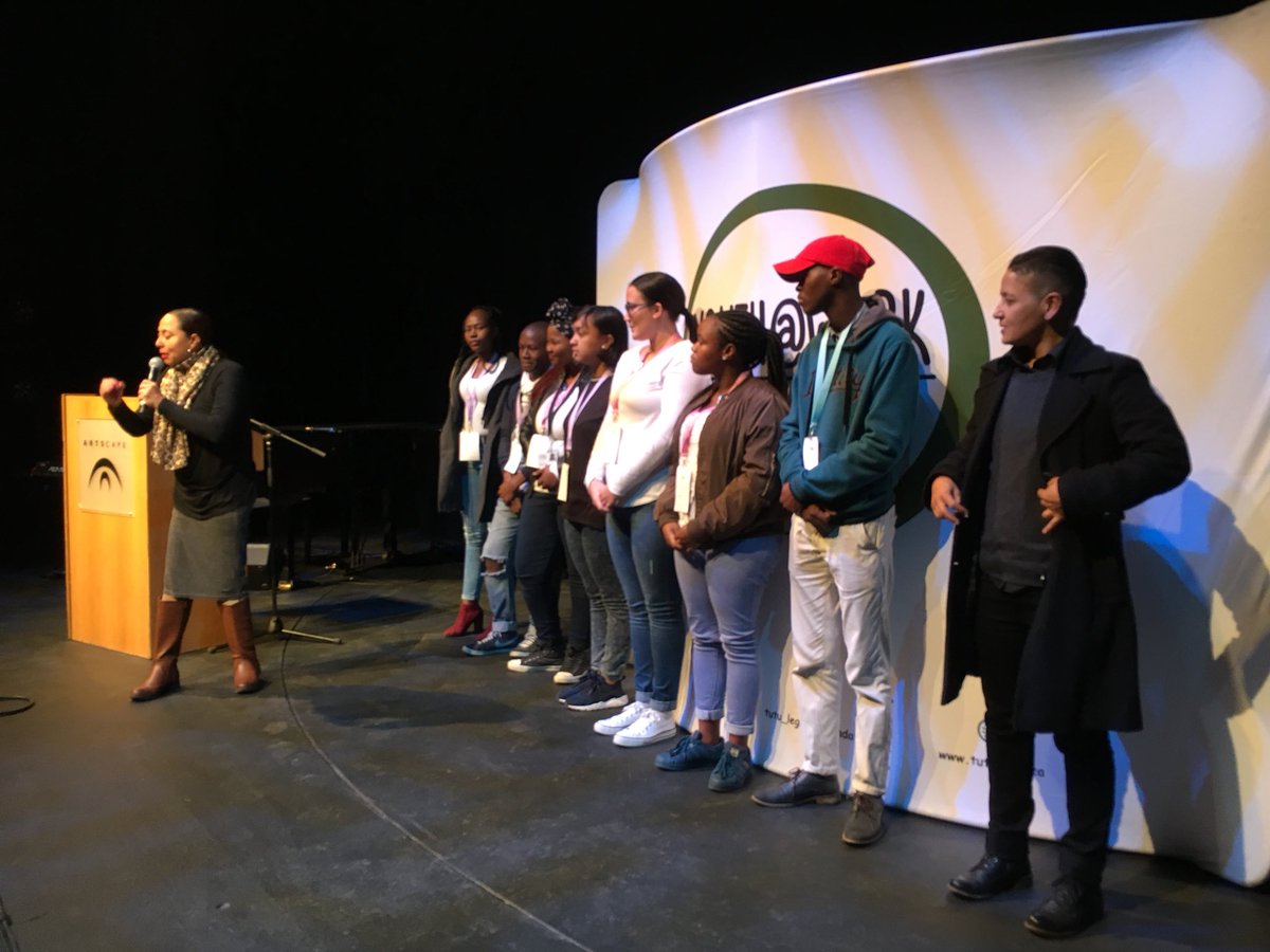TheTutuLegacy's tweet photo. “You need to put your words into action. Life owes you nothing, it is up to you to decide what you are going to do to give back” @ArtscapeTheatre #MarleneLeRoux #YouthCareerSummit #MovingYourFutureForward #YouthDay #YouthMonth18 https://t.co/Ur2Yz0ruBY