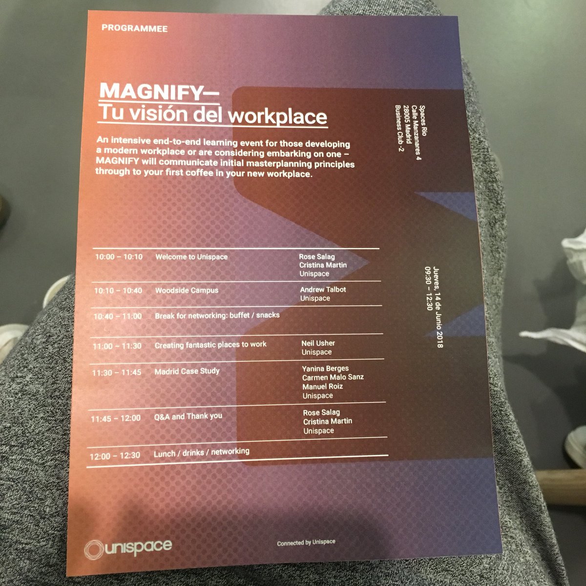 DOWEstrategy's tweet image. Keep learning everyday! #MagnifyWorkplace at #spacesRio with #rosesalag #andrewTalbot #cristinaMartin @workessence #FutureOfWork #Workplace #Innovation