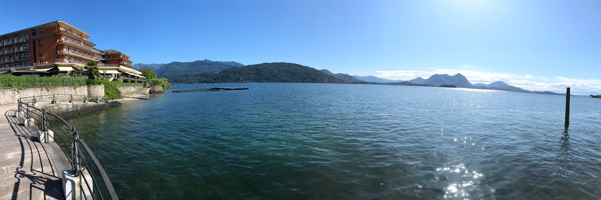 NationalMerch's tweet photo. Thank you to @AlumascWMS and @ikoplc - the sponsors of today's activity day at the 2018 NMBS All-Industry Conference. It seems they've even arranged fantastic weather as part of the package. Enjoy everybody! #NMBSConf18 #LakeMaggiore #Baveno #GrandHotelDino #Italy https://t.co/RS1pT3JmpF