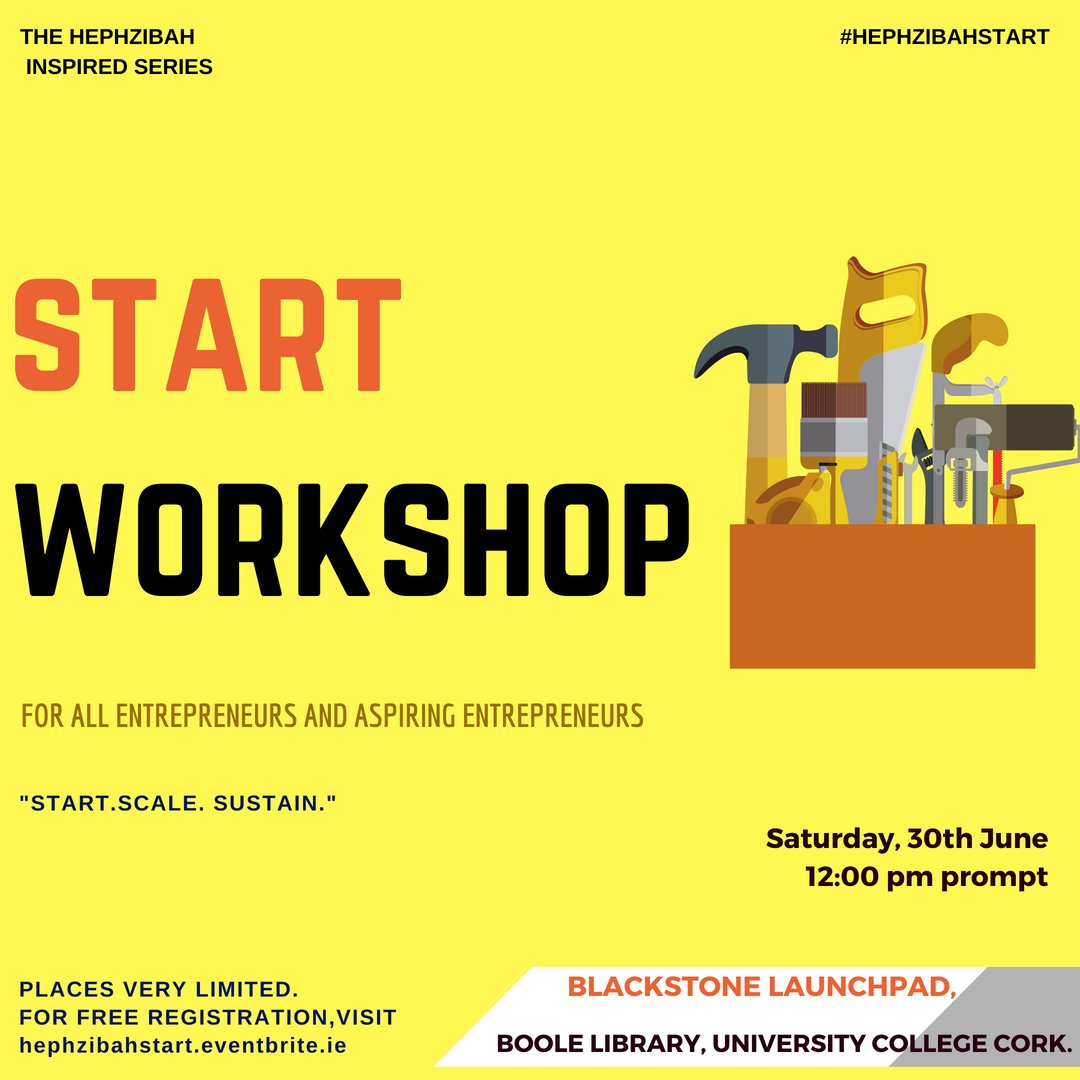 LaunchPadUCC's tweet image. #STARTWORKSHOP takes you through a process of idea to reality by shifting your mind from fear to limitless possibilities, teaching you skills you&apos;ll really need to #START and expose you to a wealth of resources that&apos;ll sustain you. 
Apply here: buff.ly/2HFfL9s
Cost: FREE!